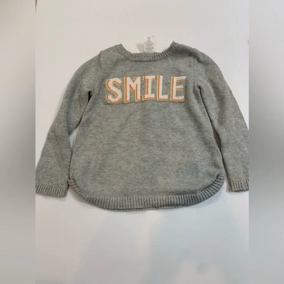 Toddler Girl Gymboree Smile Gray Sweater Tunic Sz 3T