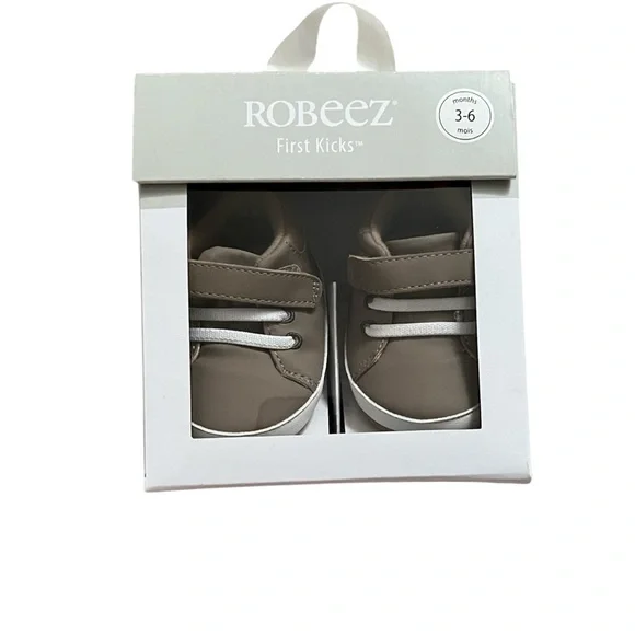 Robeez Tan Baby Walker Shoes