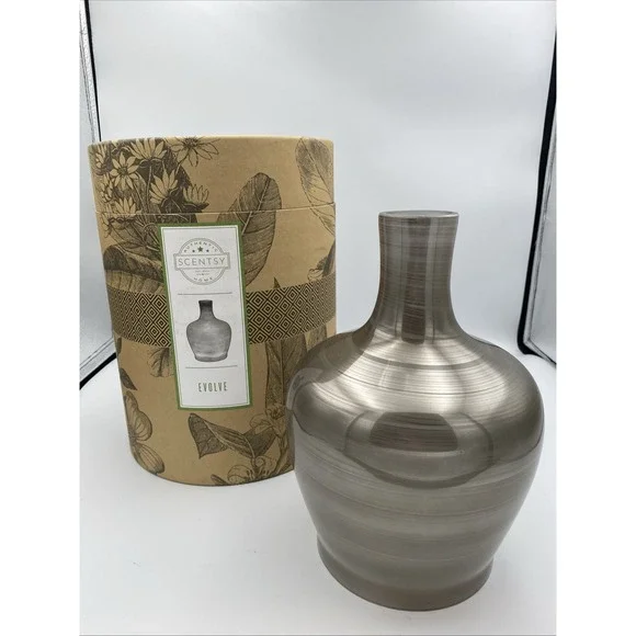 Scentsy‎ Diffuser Teardrop Shade EVOLVE Smoky Gray Color in Original Open Box