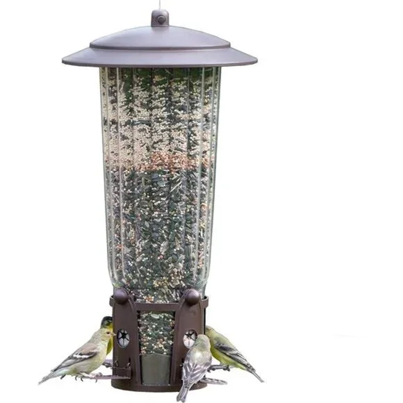 Max Large Wild Bird Feeder with Flexports, Squirrel Proof Bird Feeder