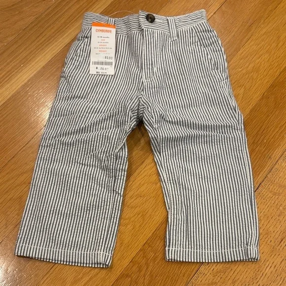 Gymboree Navy and White Striped Kids Pants