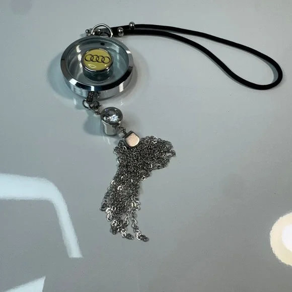 Audi Car‎ Auto Charm Freshener Tassel Handbag Purse Key Ring Keychain