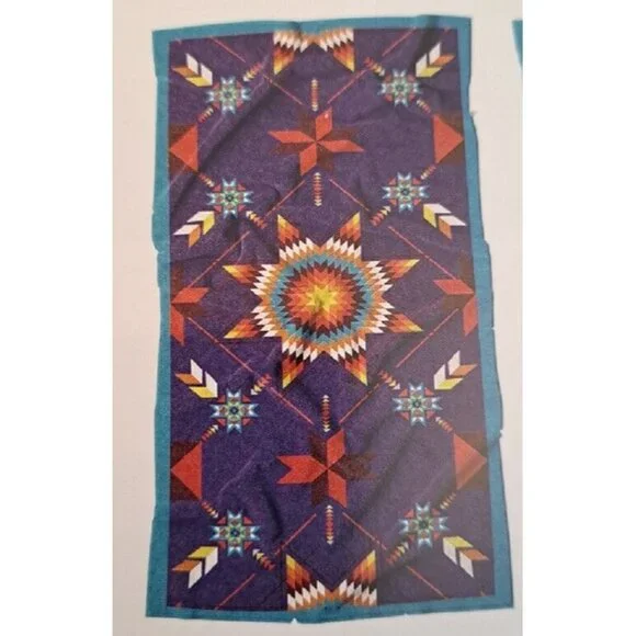 New Star Purple Oversized Bath Beach Pool Gift Towel Native Southwest Decor NIP