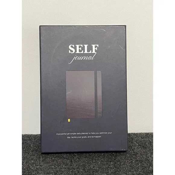 BestSelf Co SELF Journal Daily Planner Charcoal Gray Undated 13 Week tracker