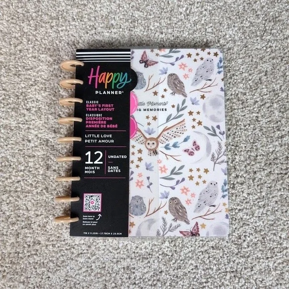 Happy Planner Baby's First Year‎ Layout Little Moments Undated 12 Month