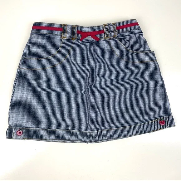 Gymboree Railroad Stripe Denim Skirt 2007