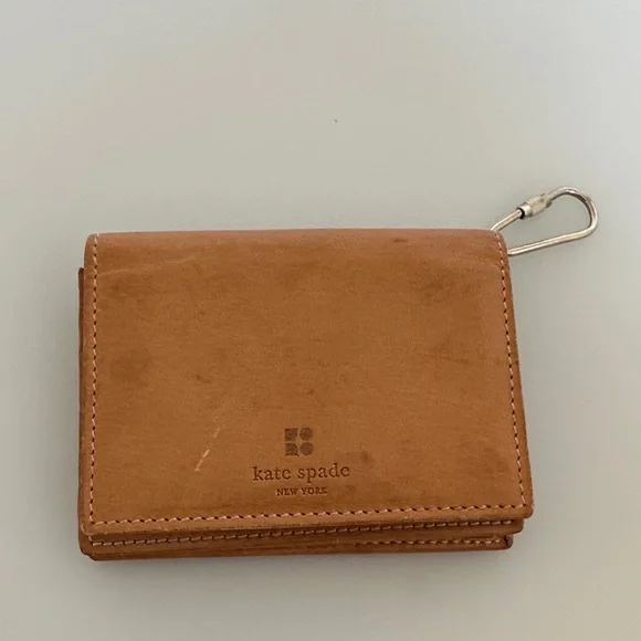 Kate Spade Brown Leather Key Holder made in italy