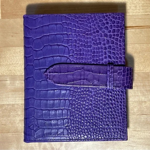 Smythson of Bond Street Bijou Organizer In Mara Purple