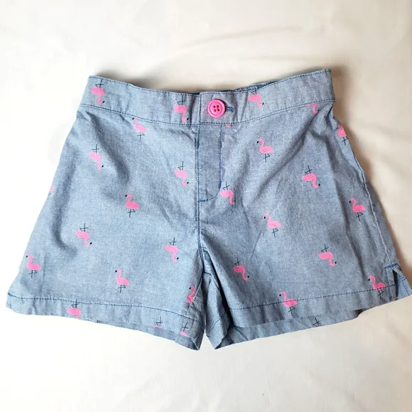 Gymboree Flamingo Print Cotton Shorts