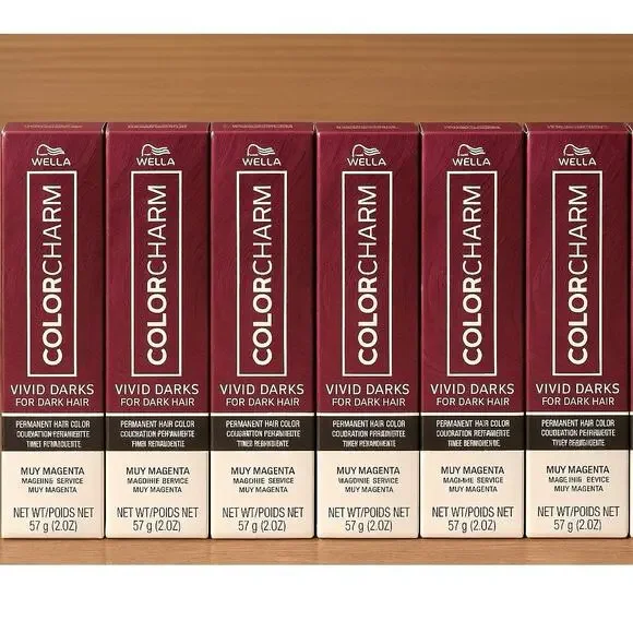 WELLA COLORCHARM VIVID DARKS Permanent Cream Color Muy Magenta