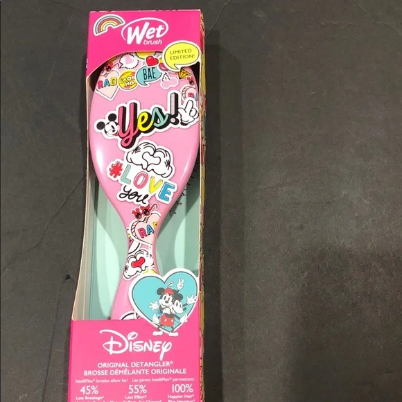 Wet‎ Brush Disney Limited Edition original detangler pink brush brand new