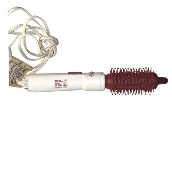 Vidal Sassoon Hot Air Brush Styler White Burgundy VS432 250W Curl Release