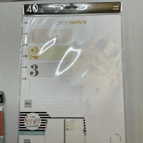 The Happy Planner‎ Everyday Happy Notes Large Refill Pages 40sheets