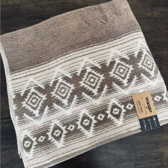 Wrangler Tan Western Southwest Tribal Bath Towel
