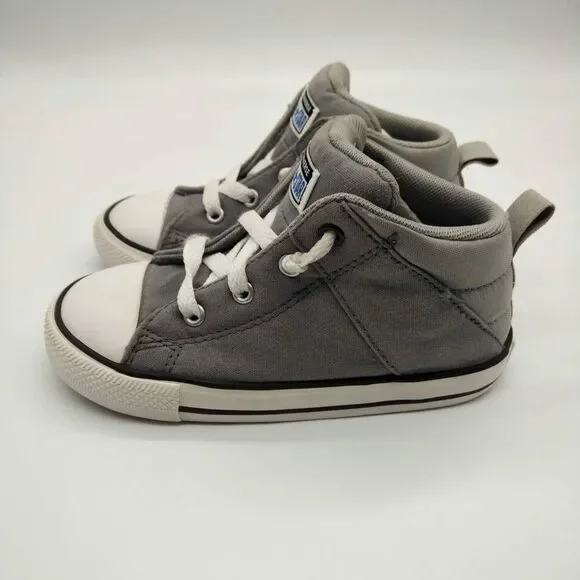 Converse Chuck Taylor All Star Hi Grey Casual Sneakers Infant Size 10 Baby Shoes