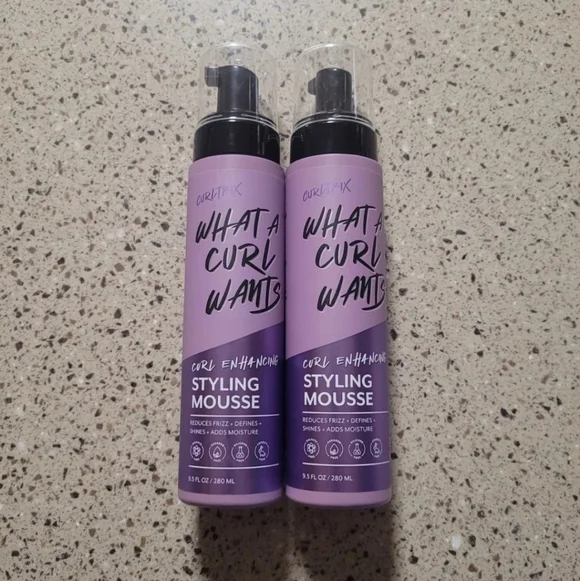 2 CURLTRIX What A Curl Wants Curl Enhancing Styling Mousse 9.5oz Each Discontin.