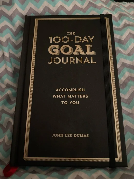 NEW! John Lee Dumas Black 100-Day Goal Journal