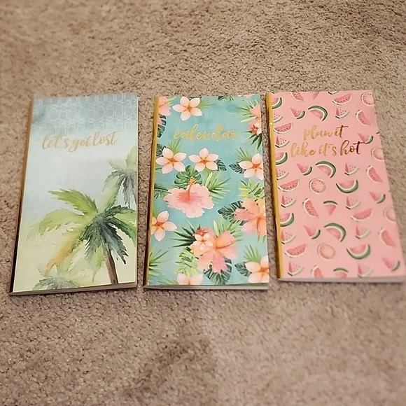 Set of 3 planning notebooks