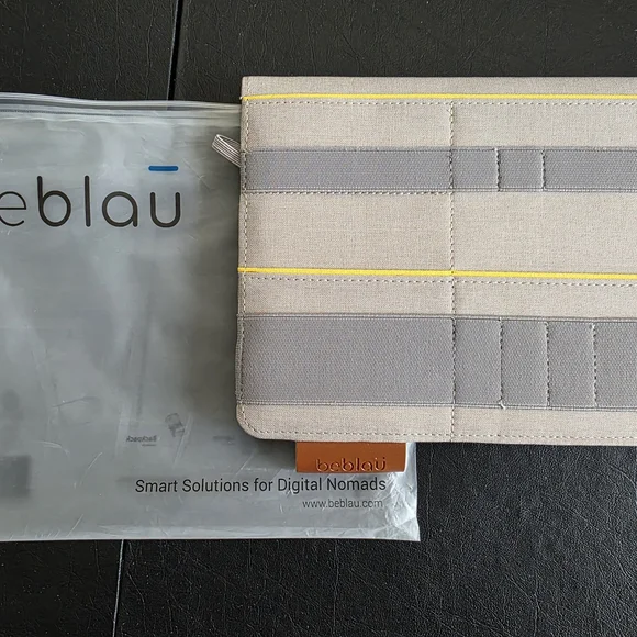 Stanley Gray and Tan Tablet Sleeve with Modern Design