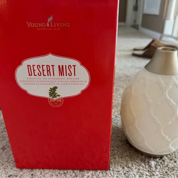 Young Living Desert Mist Diffuser - Cream and Gold