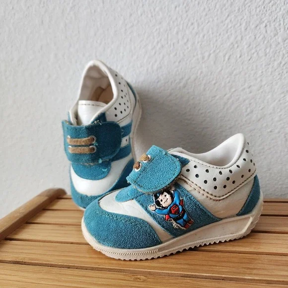 Vintage RARE DC COMICS 1978 Superman Made In The‎ USA Child Shoes Size 3
