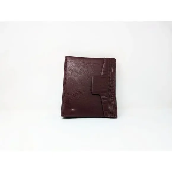 Vintage 90s Burgundy Day Runner Planner Calendar  71872