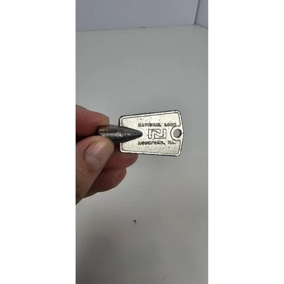 Vintage National Lock Rockford IL Chest Deep Freezer Key