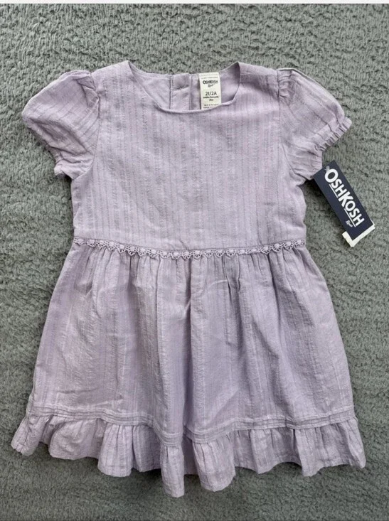 OshKosh B'gosh Lilac Cotton Girls' Dress