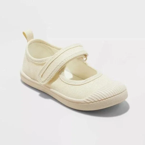 Baby Girls Cat & Jack Marina Mary Jane Sneakers Gold Size 5T |New With Tags