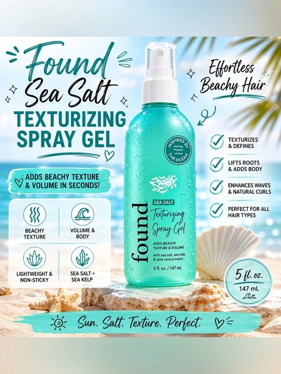 Found Sea Salt Texturizing Spray Gel 🌊✨