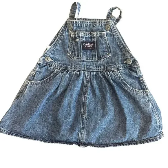 OshKosh B'gosh Classic Blue Denim Overall Dress