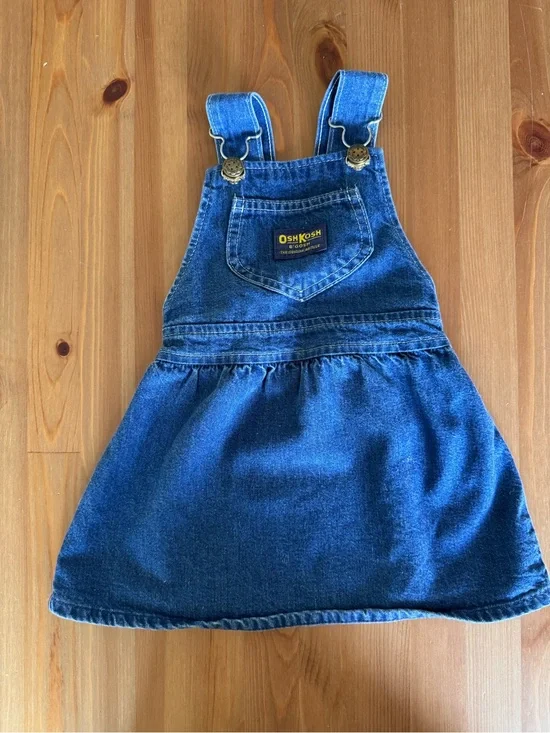 OshKosh B'gosh Dark Blue Denim Overall Dress for Kids