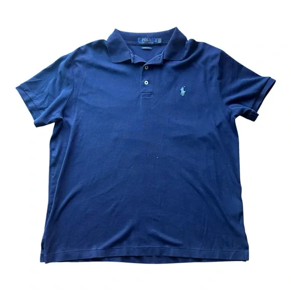 Ralph Lauren Men's Classic Navy Polo Shirt‎ size Large