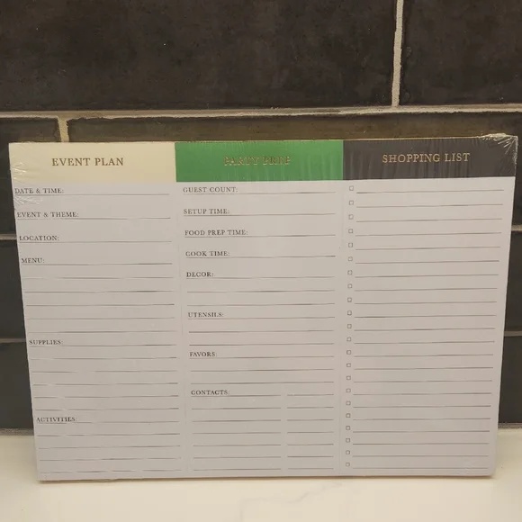 Kate Spade x Target Collab Event Planning Notepad