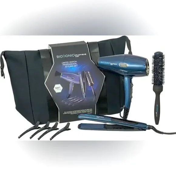 BIO IONIC Graphene MX Pro Styling Kit with Dryer & 1