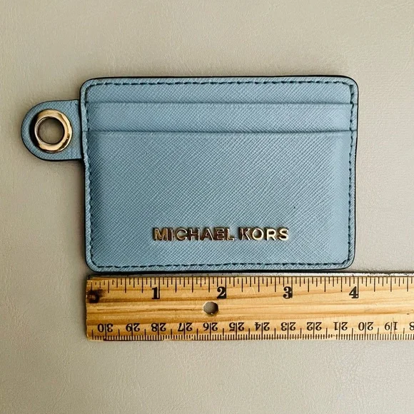 Michael Kors Light Blue Card Holder