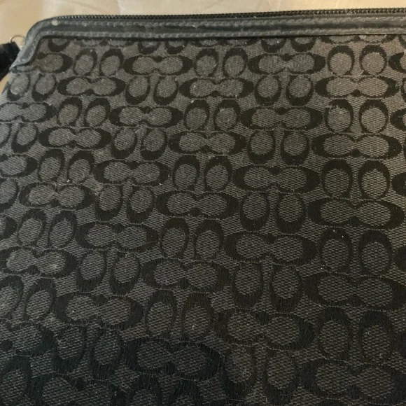 Coach Black Signature Jacquard Tablet Sleeve