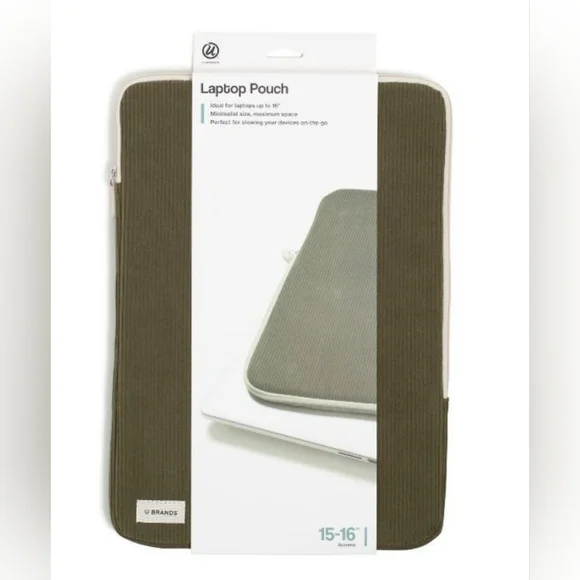U Brands Olive Green Tablet Sleeve - 15-16