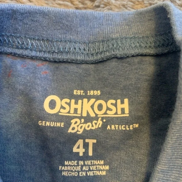 OshKosh B'gosh Blue and Green Short Sleeve Tee