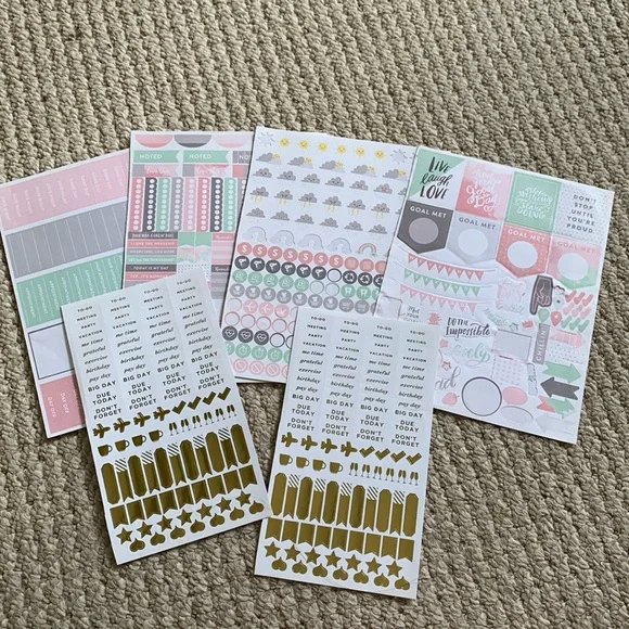 Planner Stickers- 6 sheets set