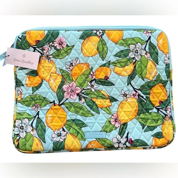 Vera Bradley Laptop Sleeve Lemon Grove