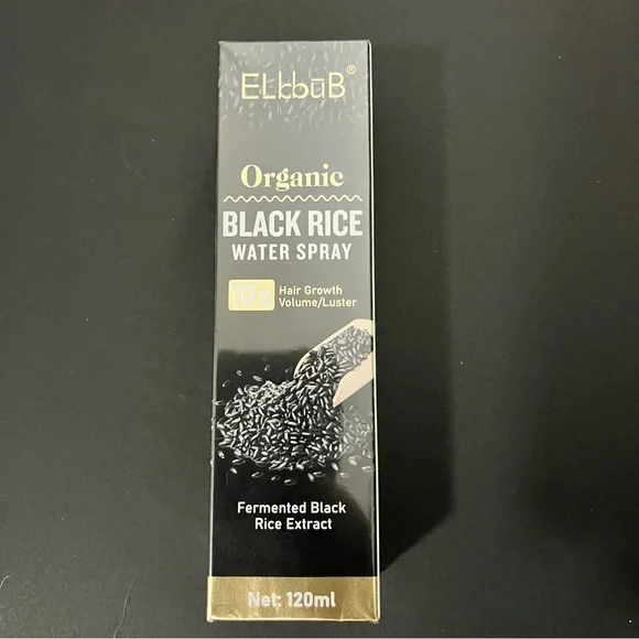 Organic Black Rice Water Spray - Hair Growth Volume & Luster