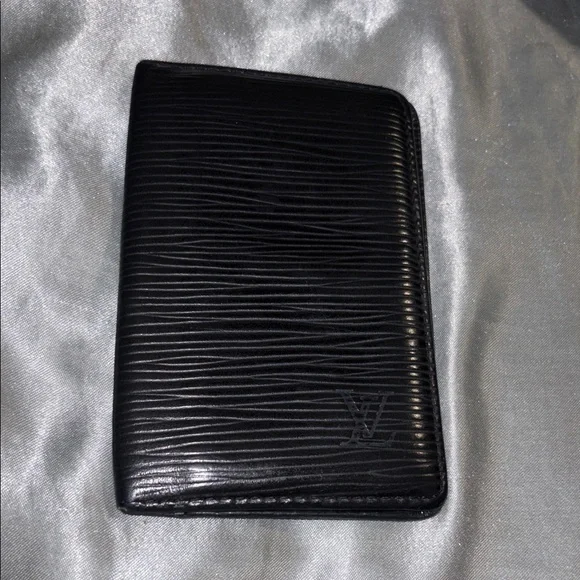 Louis Vuitton Black EPI Textured Card Holder