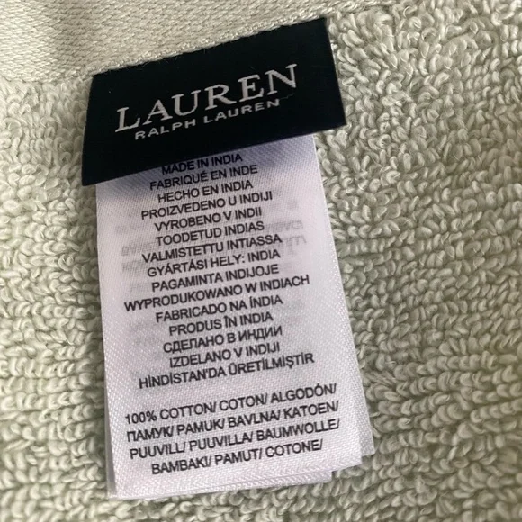 Spa Green Ralph Lauren Sanders Solid Bath Sheet 35