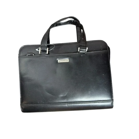 Franklin Covey‎ Zip Around Day Planner, black, with handles 7 rings