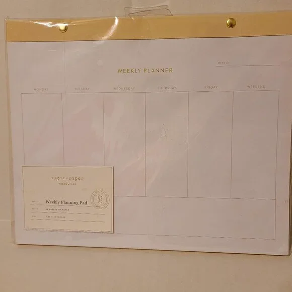 SUGAR PAPER WEEKLY PLANNING PAD
