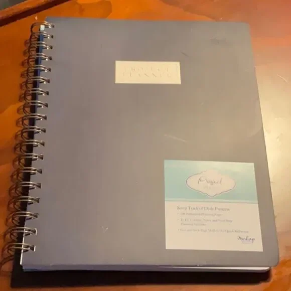 Project Planner Spiral Notebook Planner New with Tags