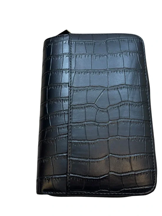 Brand new without Tags Mundi Black Croc-Embossed Planner Calendar