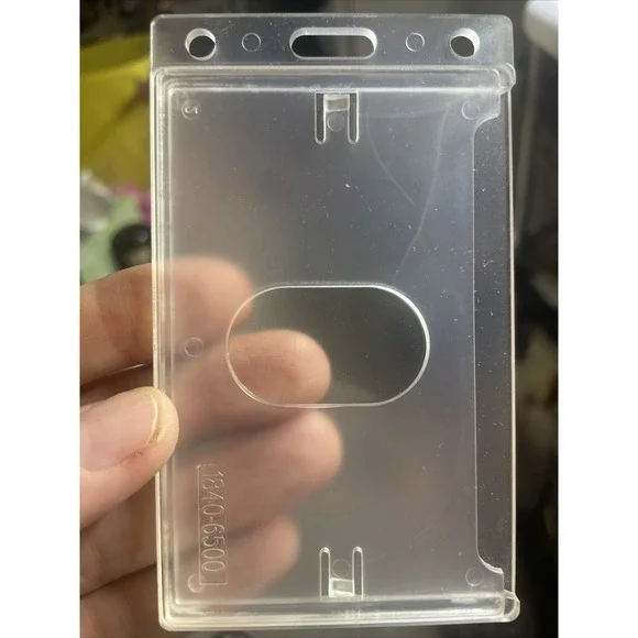 Vertical ID Card Dispenser With Thumb Notch Frosted Rigid Plastic‎ 50 Pack Box