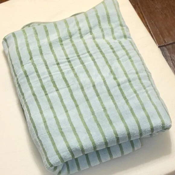 Oversized Beach Bath Towel Bicolor Stripe Large Jumbo Sheet Soft Spa